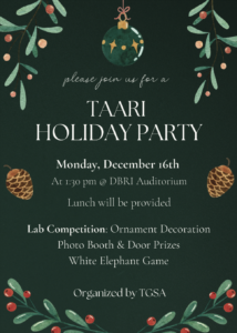 TaARI Holiday Party 2024 poster